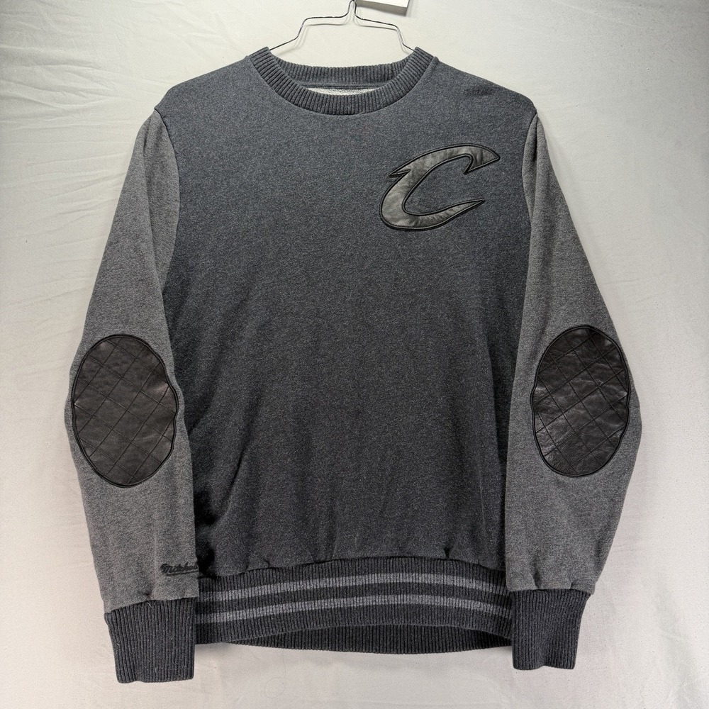 Mitchell Ness Cleveland Cavaliers Crewneck Sweatshirt Mens Small Black Pullover